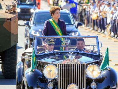 Dilma no 7 de Setembro de 2014.