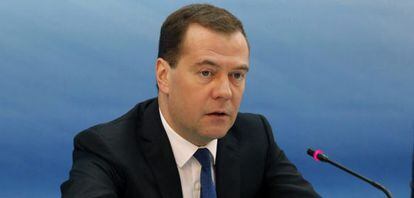 O primeiro-ministro russo, Dmitri Medvedev, em março.