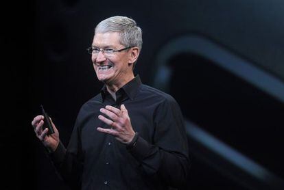 Tim Cook, diretor-executivo da Apple, em outubro de 2013.