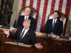 President Donald Trump delivers a prime-time televised address to a joint session of Congress