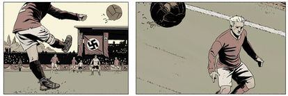 Two quadrinhos of 'A departure da morte'. 