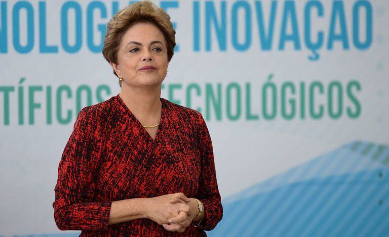 Dilma em cerimônia no Palácio do Planalto, em janeiro.