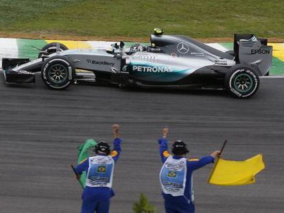 Rosberg, depois de ganhar em Interlagos.