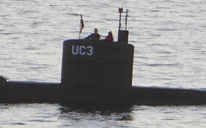 Foto que supostamente mostra Madsen e Wall no submarino em 10 de agosto