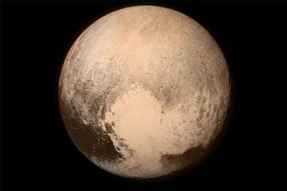 Imagem de Plutão tirada a 766.000 quilômetros de distância.