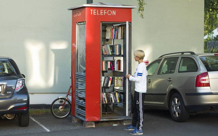 Antiga cabine telefônica