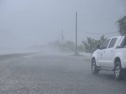 A República Dominicana após a passagem do furacão Irma.