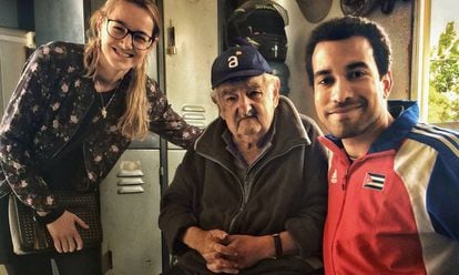O registro do encontro com Mujica em sua chácara.