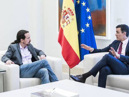 Pedro Sánchez e Pablo Iglesias.