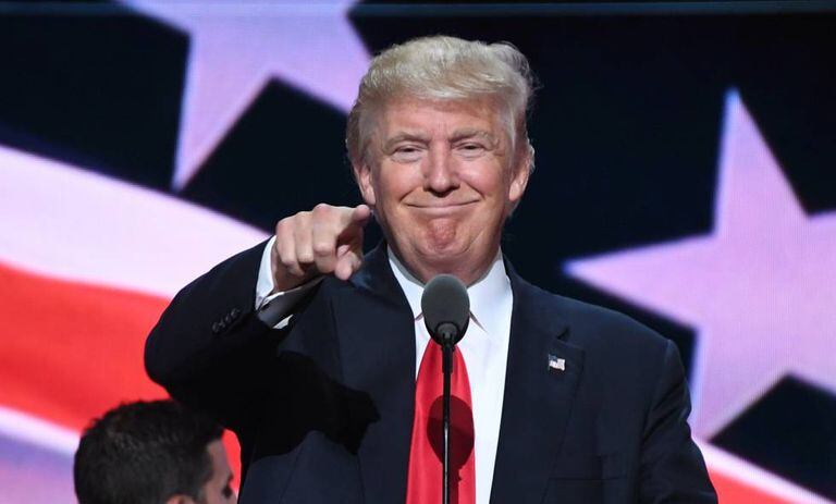 O candidato republicano, Donald Trump.