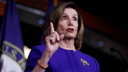 A presidente da Câmara dos EUA, a democrata Nancy Pelosi.