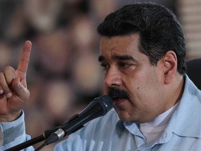 Nicolás Maduro, num discurso em Chaguaramas (Venezuela) nesta sexta-feira.