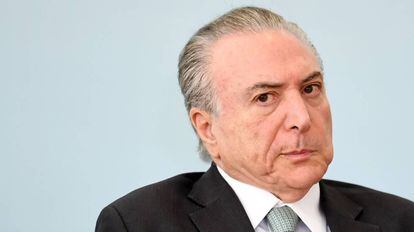 Michel Temer, no dia 4, em Brasília.