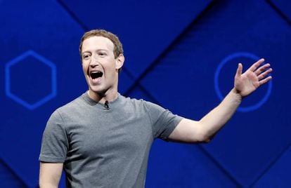 O fundador e CEO do Facebook, Mark Zuckerberg, durante sua participação na conferência de desenvolvedores de San José, Califórnia (EUA).