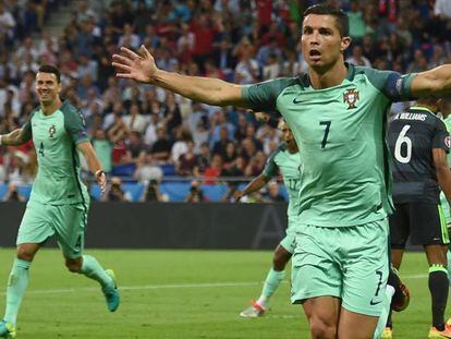 Portugal x País de Gales: Ronaldo fez o primeiro.