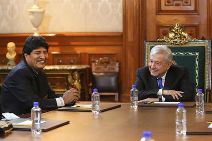 El presidente de México, Andrés Manuel López Obrador, recibe al exmandatario boliviano Evo Morales
