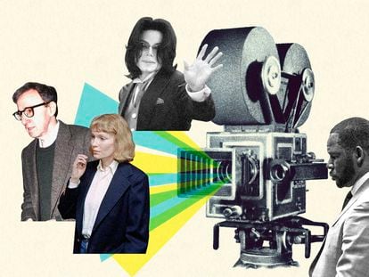 Woody Allen e Mia Farrow, Michael Jackson e R. Kelly, personalidades controvertidas para o público e que foram temas de documentários.