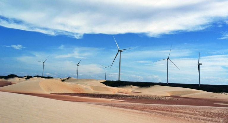 Parque eólico da Iberdrola no Rio Grande do Norte.
