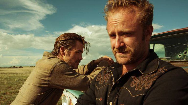 Chris Pine e Ben Foster em 'A qualquer custo'.