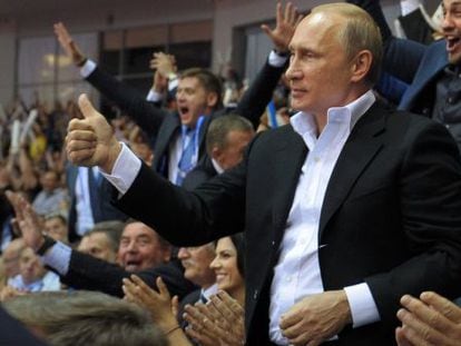O presidente russo, Vladimir Putin, na Sibéria.