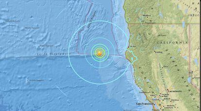 Localização do terremoto, segundo o Serviço de Geologia dos EUA.