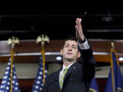 O presidente da Câmara de Representantes, Paul Ryan.