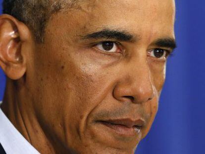 O presidente Barack Obama ao condenar o assassinato de James Foley