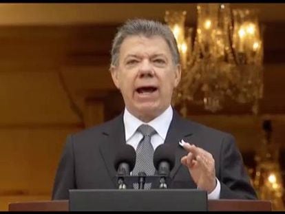 Discurso do presidente Santos.