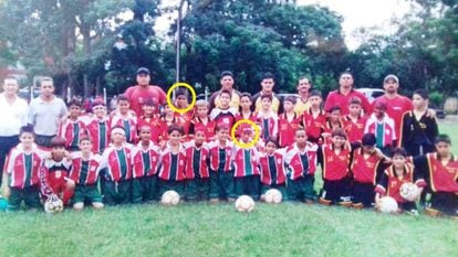 Casemiro no Moreira's e Neymar na Portuguesa Santista, durante a infância