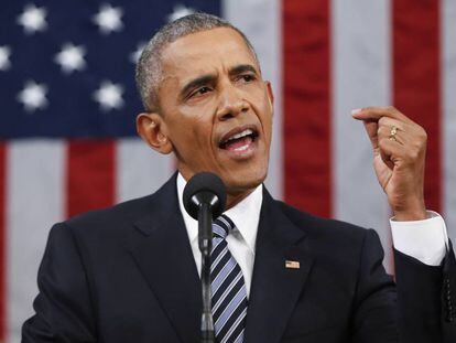 Barack Obama faz último discurso sobre o Estado da União no Congresso.