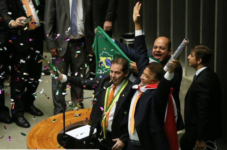 Paulinho da Força na votação do impeachment.