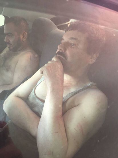 Primeira imagem de El Chapo ap&oacute;s a pris&atilde;o.