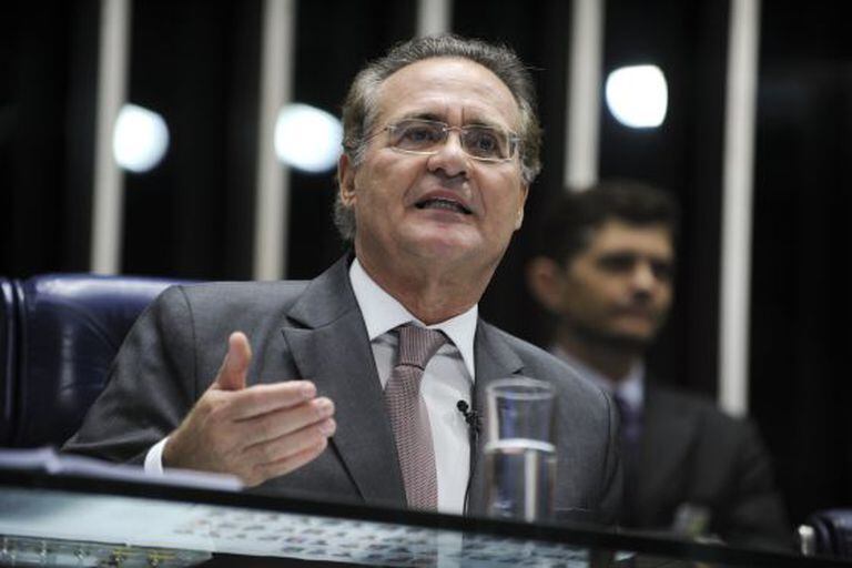 Senador Renan Calheiros nesta terça.