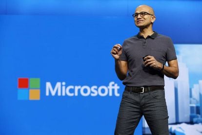 CEO da Microsoft, Satya Nadella, no último dia 30 de março.