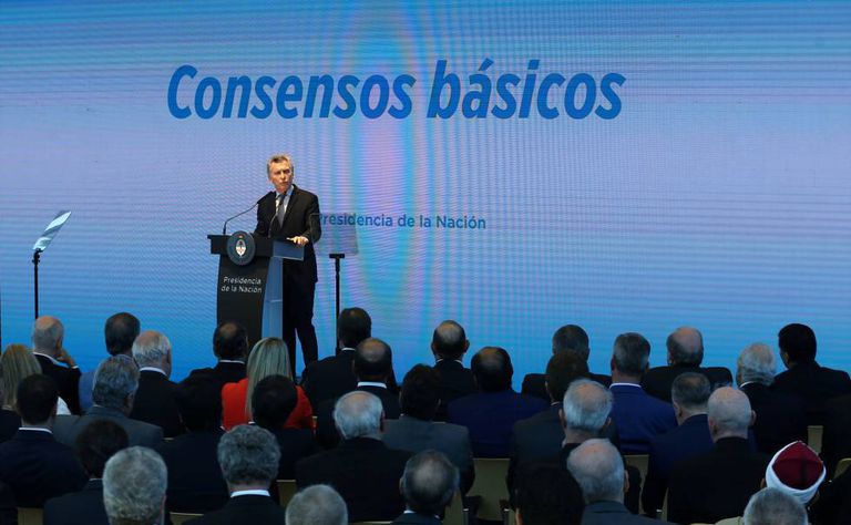 O presidente Mauricio Macri apresenta seu plano de reformas em Buenos Aires.