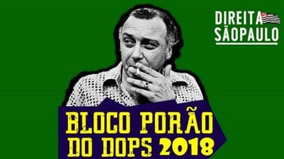 Sérgio Paranhos Fleury, delegado do Dops, em uma foto de divulgação do bloco