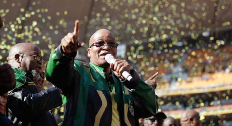 O presidente sul-africano, Jacob Zuma, no Congresso Africano Nacional.