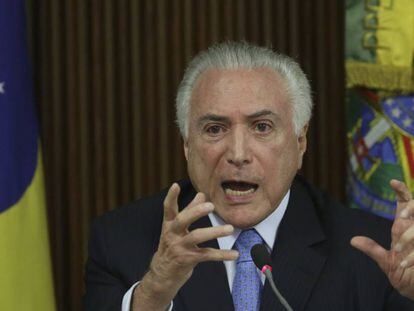 O presidente Michel Temer