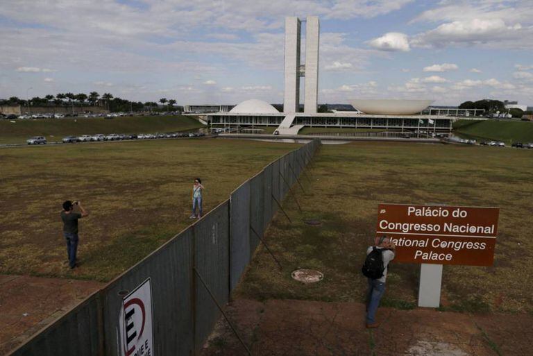 Vista do Congresso Nacional, em Brasília.