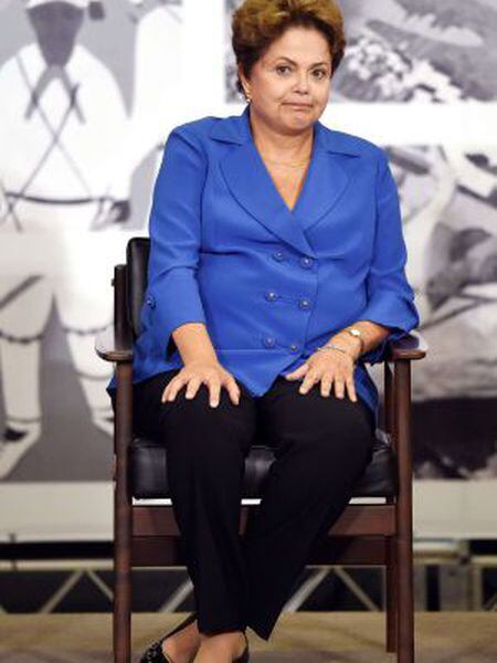 Dilma durante cerimônia no Palácio do Planalto nesta quarta-feira.
