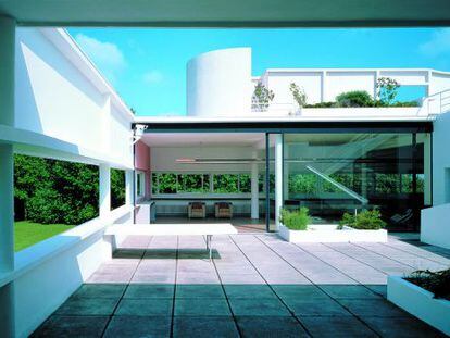 Terraço da Villa Savoye (1929-1931), residência de Le Corbusier, em Poissy (França).
