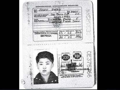 O passaporte brasileiro com a foto de Jong-un foi emitido em nome de Josef Pwag.