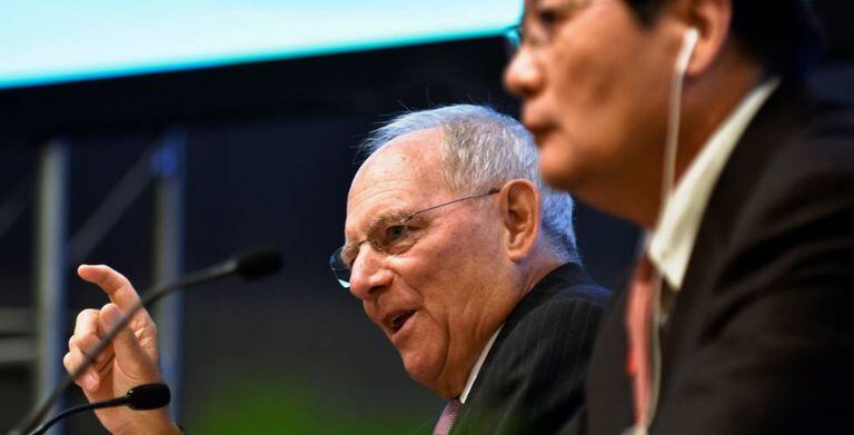 O ministro alemão de Finanças.