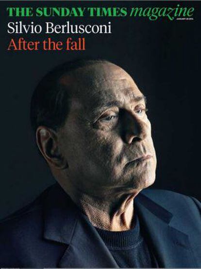 Capa da revista The Sunday Times Magazine com foto de Silvio Berlusconi.