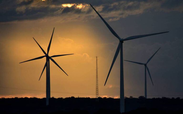 Parque eólica da Iberdrola, em Calangos, no Rio Grande do Norte.