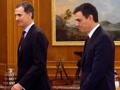 O Rei recebe a Pedro Sánchez hoje no Palácio da Zarzuela.