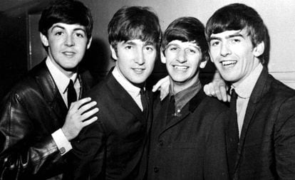 Os Beatles em uma imagem de 1965.
