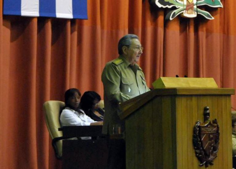 Raúl Castro durante o anúncio da abertura econômica de Cuba EFE/Archivo