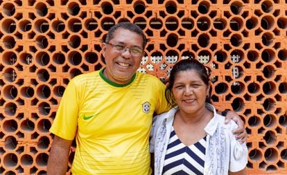 O diácono permanente Afonso Brito, e sua esposa, Socorro Oliveira, em Manaus