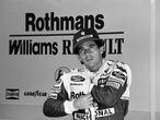 Ayrton Senna durante la ronda de clasificación del sábado 30 de abril de 1994. Ese día perdió la vida el austriaco Roland Ratzenberger. Senna lo haría al día siguiente.